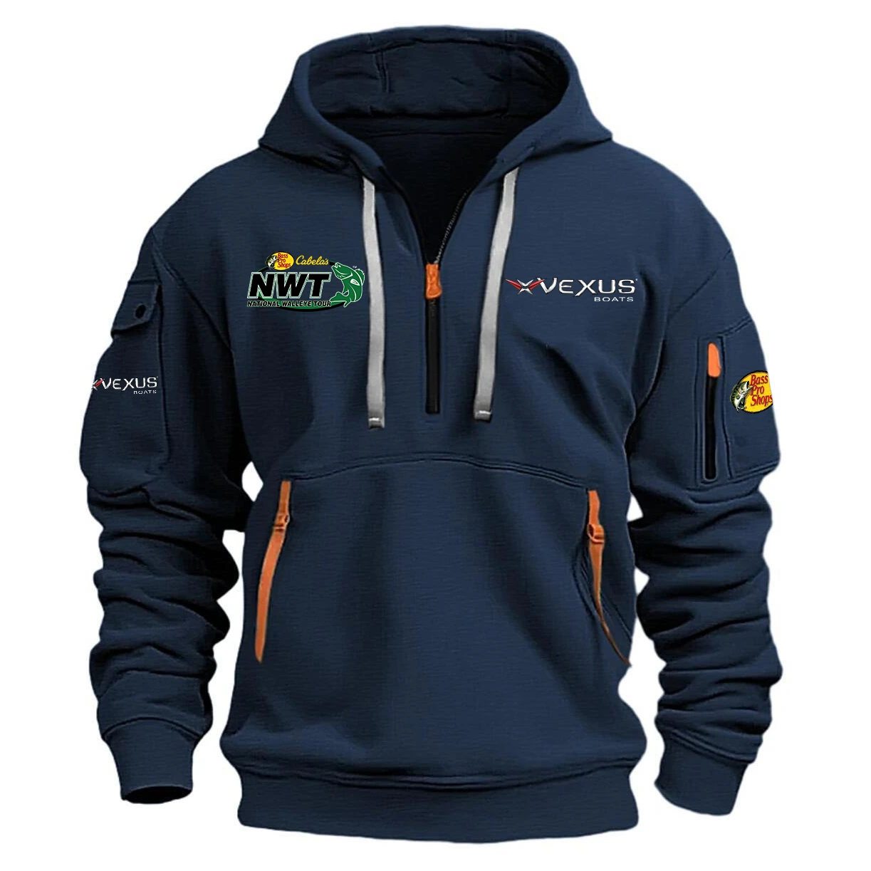 Vexus Hoodie Half Zipper Quarter Zip Hoodie National Walleye Tour