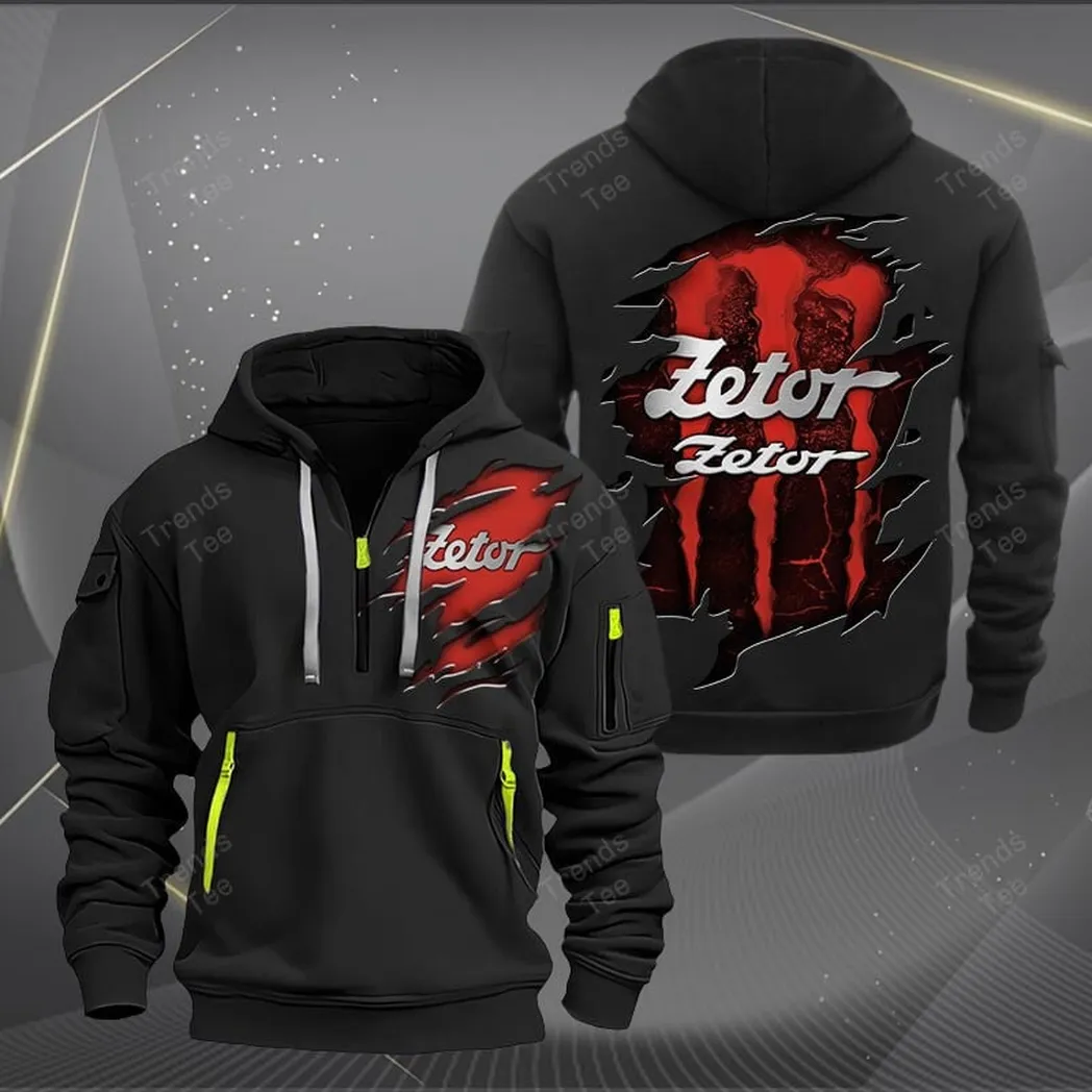 Zetor Hoodie Half Zipper Quarter Zip Hoodie