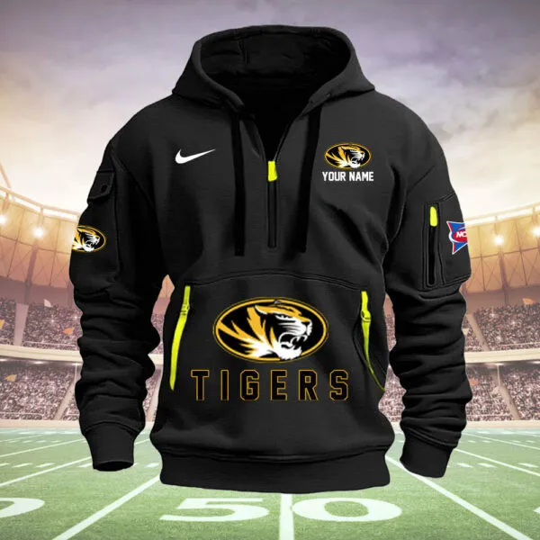 Missouri Tigers Heavy All Over Print Hoodie Zip Up Hoodie