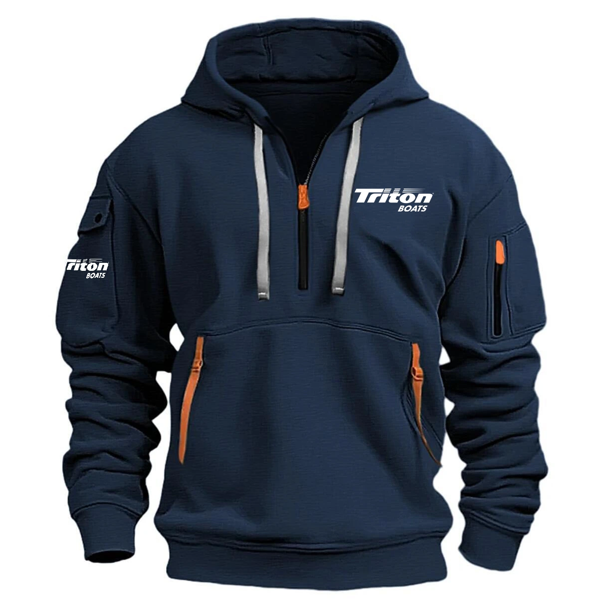 Triton Hoodie Half Zipper Quarter Zip Hoodie Exclusive Logo