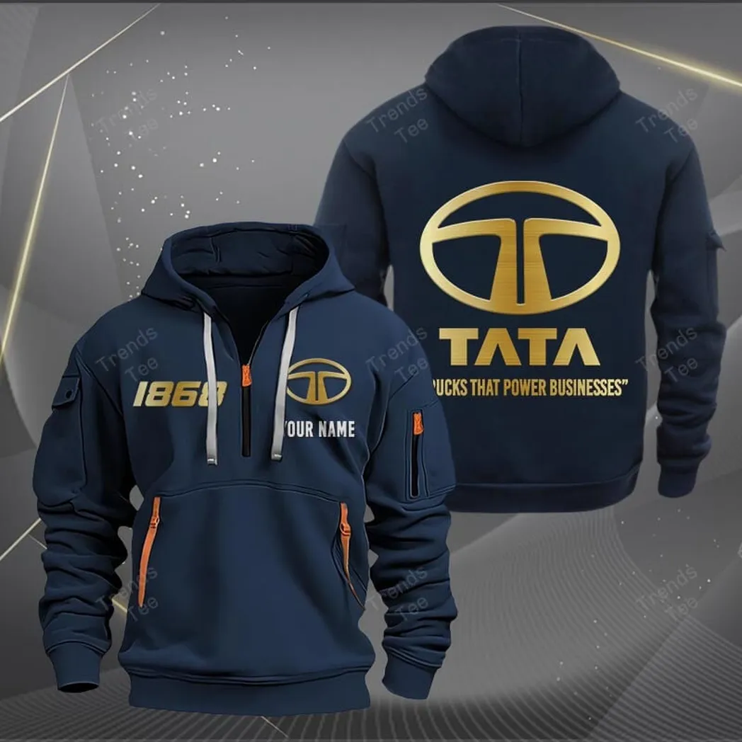 Tata Hoodie Half Zipper Quarter Zip Hoodie