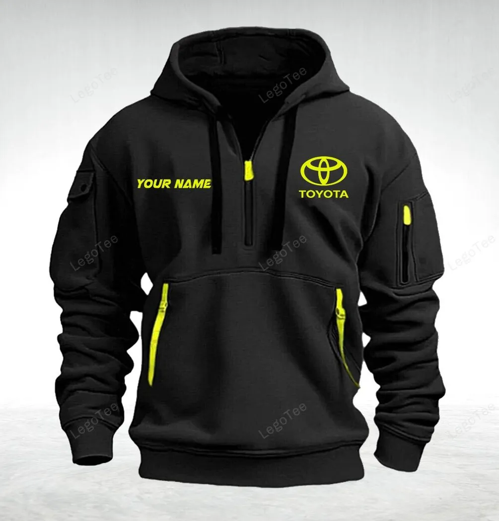 Toyota Hoodie Half Zipper Quarter Zip Hoodie For Men And Women