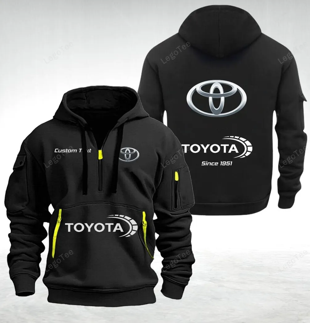 Toyota Hoodie Quarter Zip Hoodie For Fan