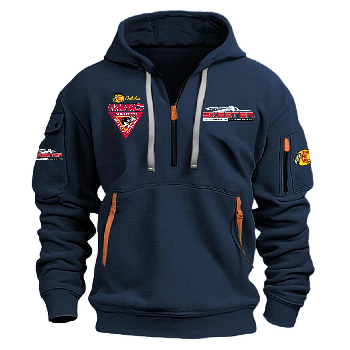 Skeeter Hoodie Half Zipper Quarter Zip Hoodie Masters Walleye Circuit