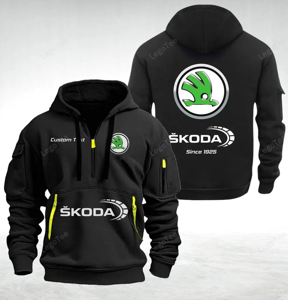 Skoda Hoodie Half Zipper Quarter Zip Hoodie