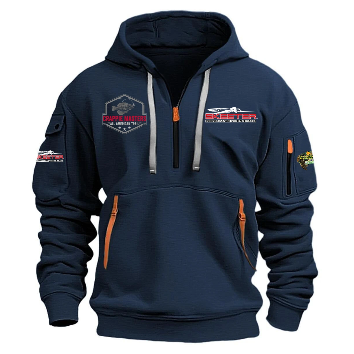 Skeeter Hoodie Half Zipper Quarter Zip Hoodie Crappie Master