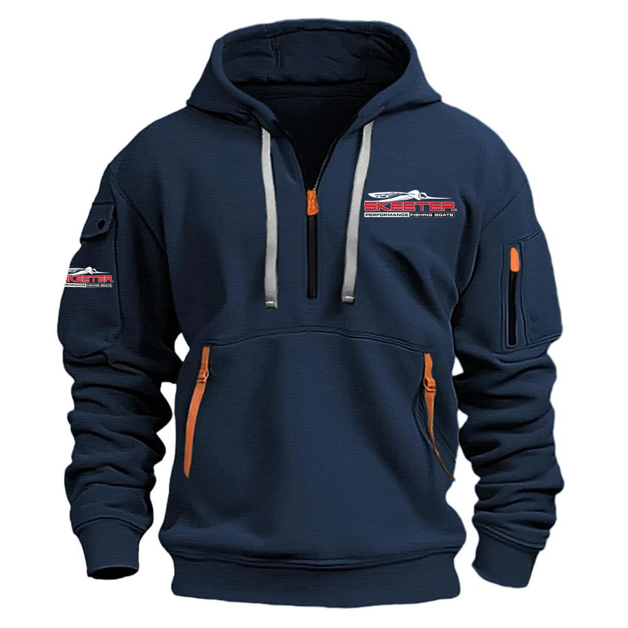 Skeeter Hoodie Half Zipper Quarter Zip Hoodie Exclusive Logo