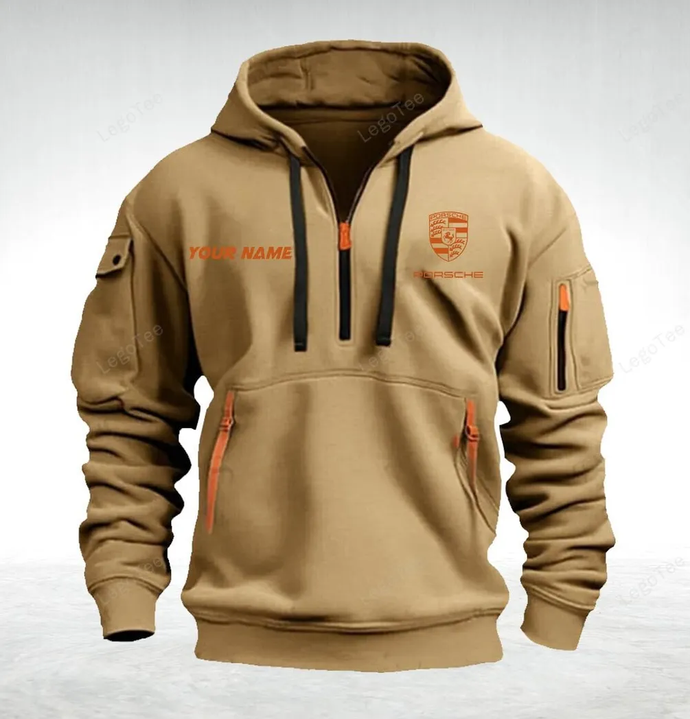 Porsche Hoodie Quarter Zip Hoodie For Fan