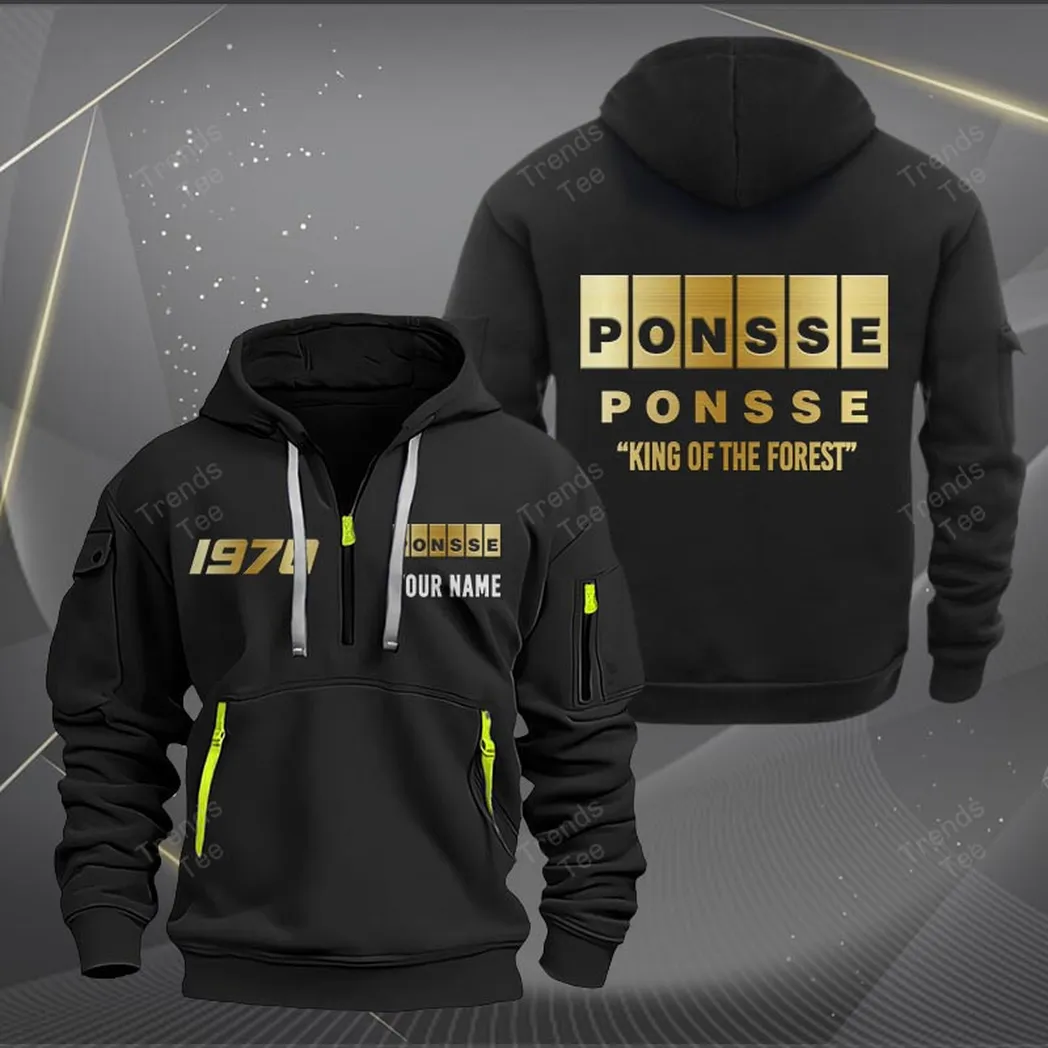 Ponsse Hoodie Half Zipper Quarter Zip Hoodie