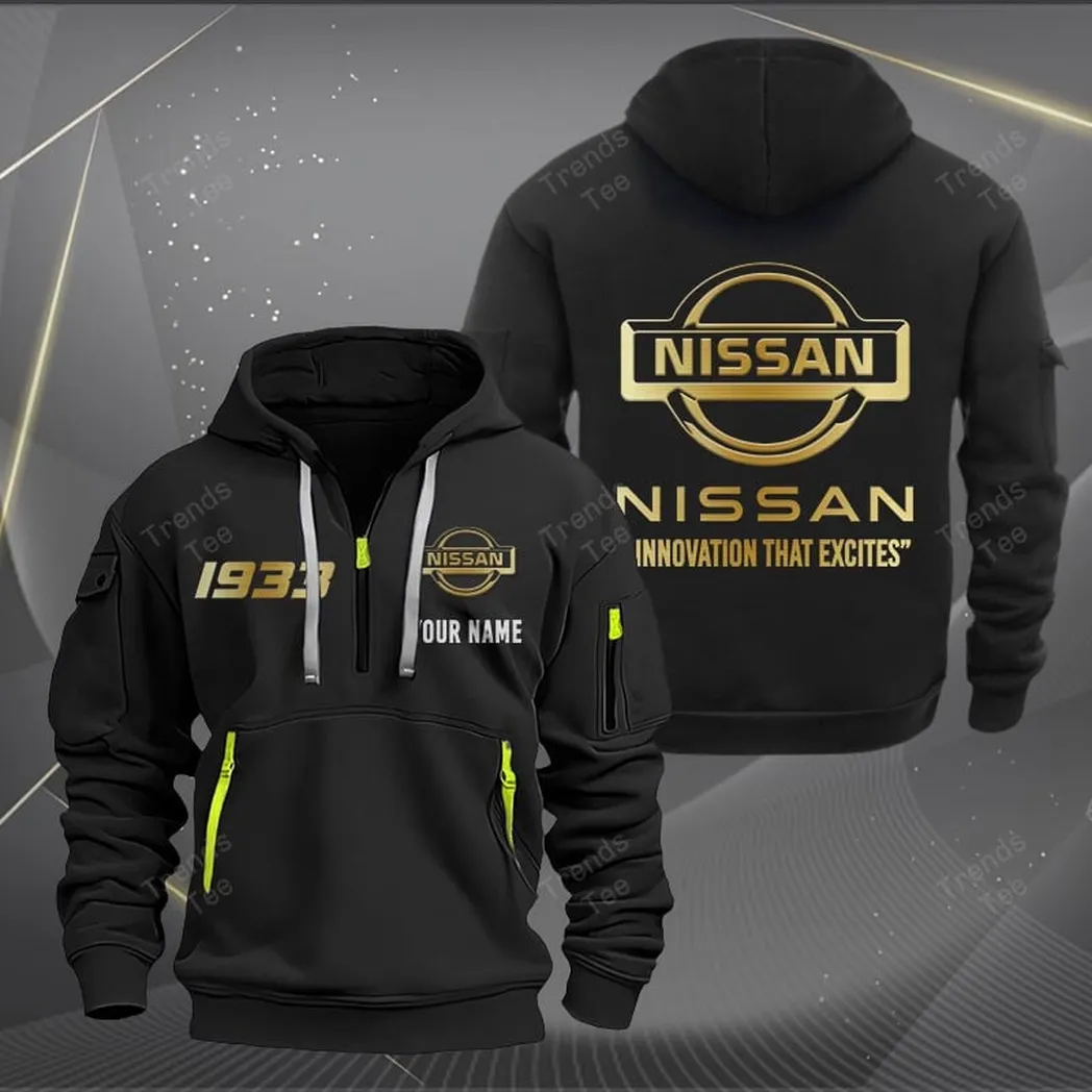 Nissan Hoodie Half Zipper Quarter Zip Hoodie