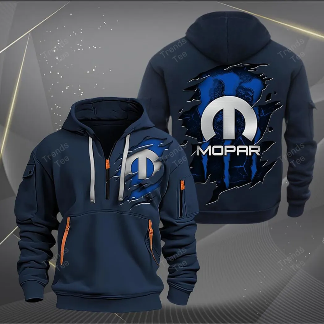 Mopar Hoodie Half Zipper Quarter Zip Hoodie For Men And Women