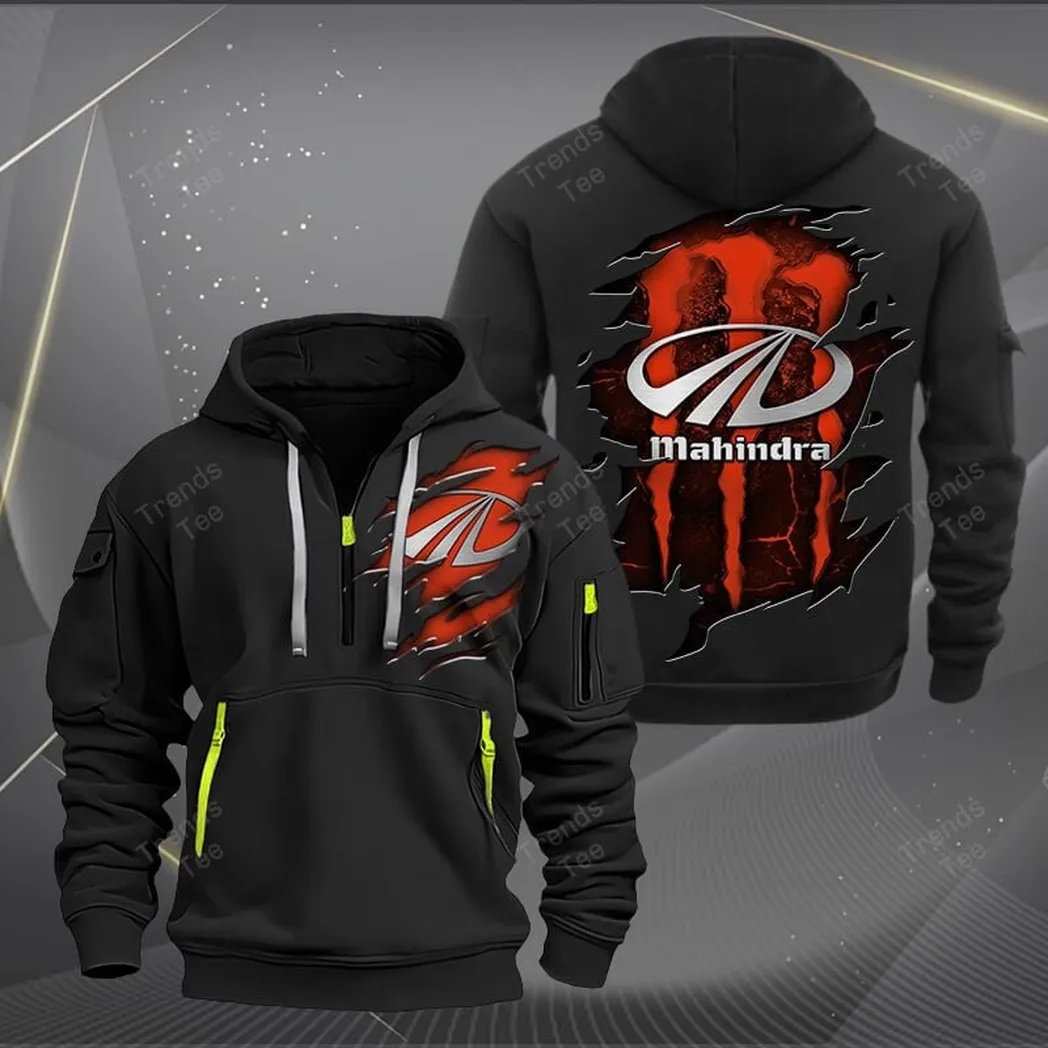 Mahindra Hoodie Half Zipper Quarter Zip Hoodie