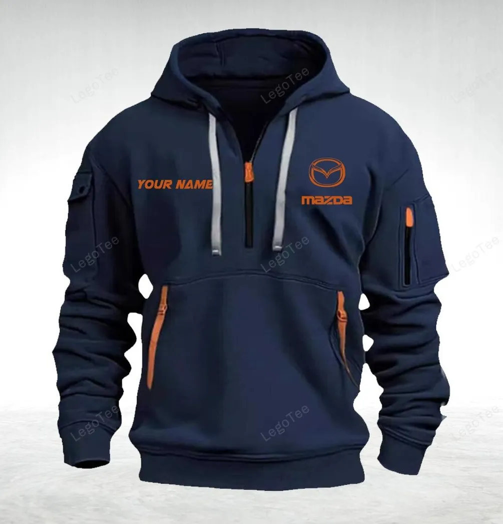 Mazda Hoodie Quarter Zip Hoodie For Fan