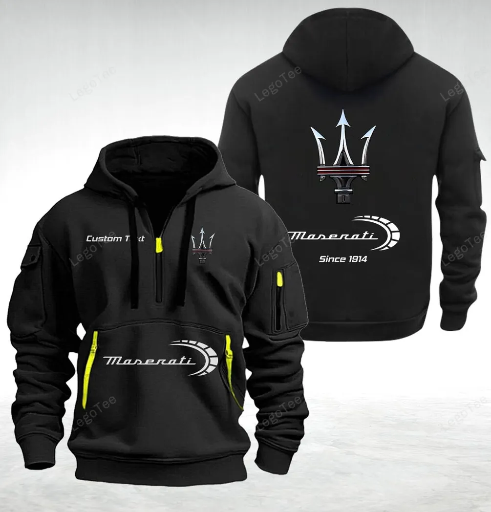 Maserati Hoodie Half Zipper Quarter Zip Hoodie