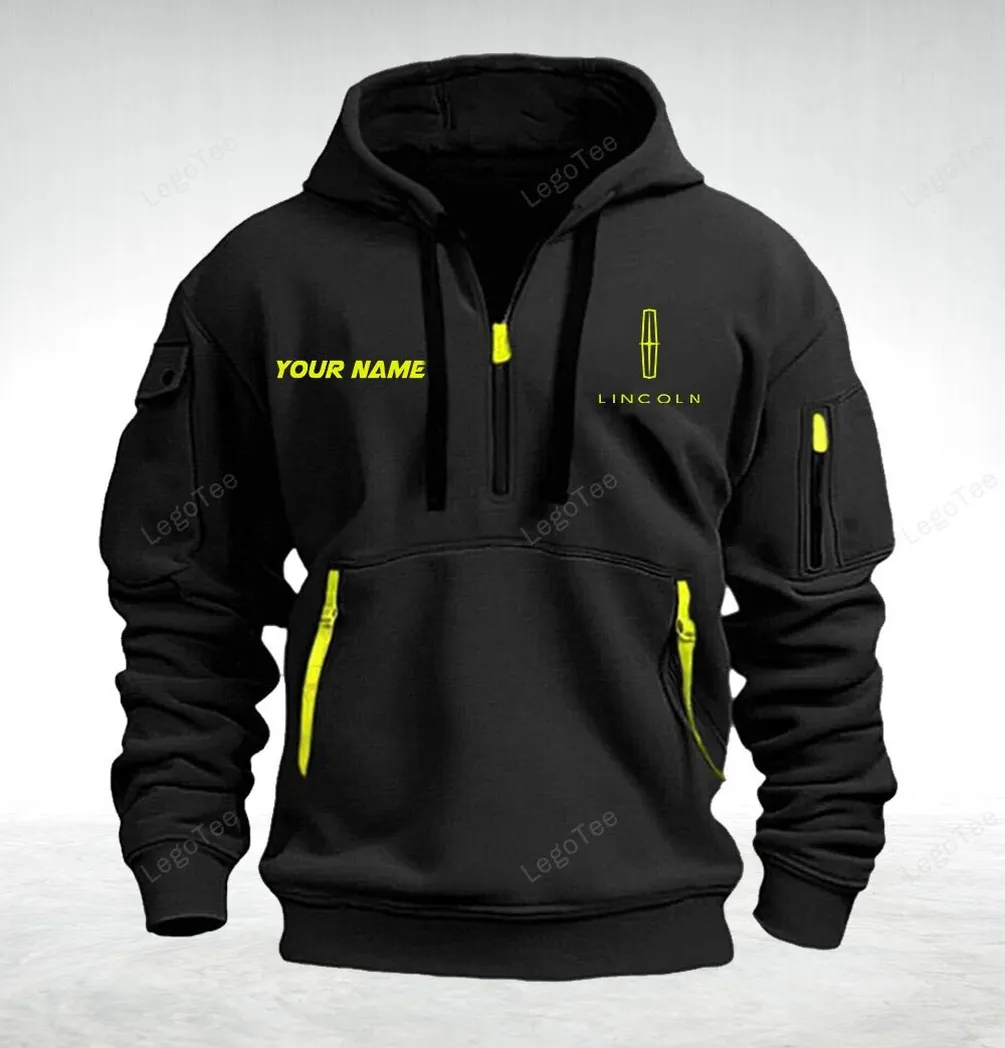 Lincoln Hoodie Half Zipper Quarter Zip Hoodie For Men And Women