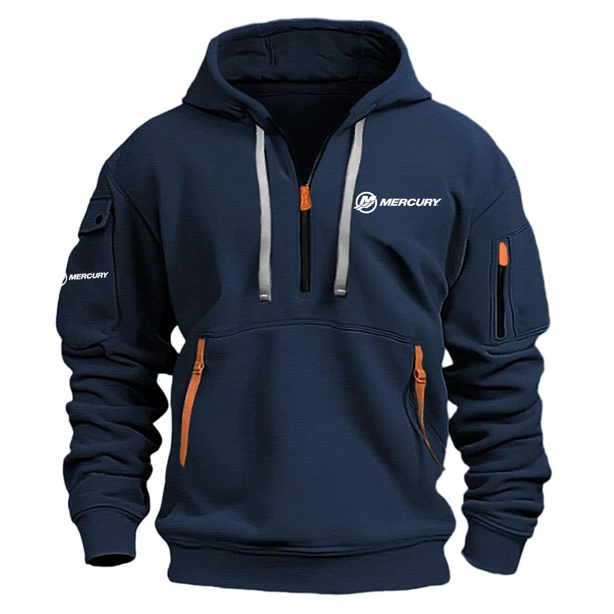 Mercury Hoodie Half Zipper Quarter Zip Hoodie Exclusive Logo