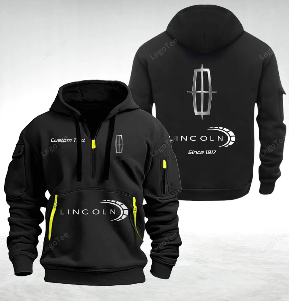 Lincoln Hoodie Half Zipper Quarter Zip Hoodie