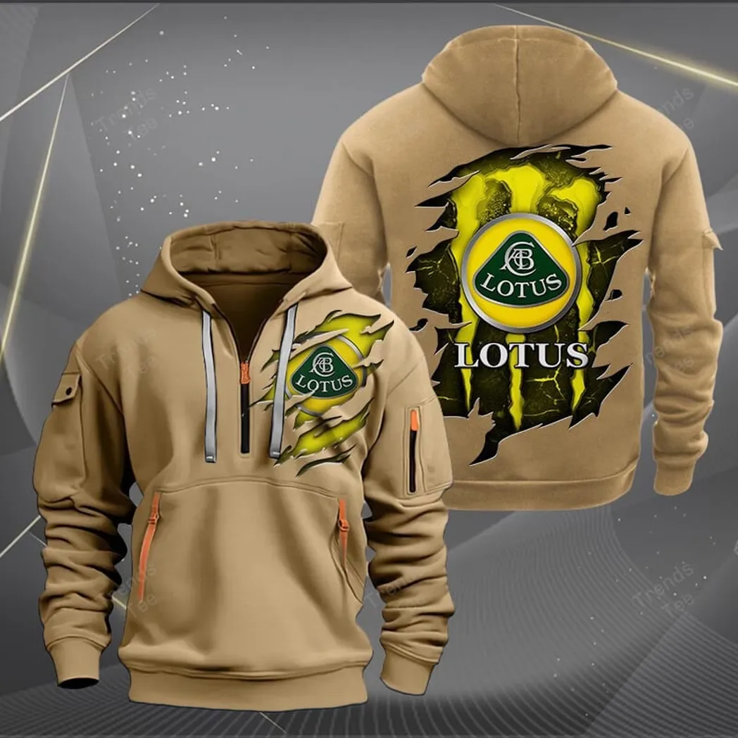 Lotus Hoodie Half Zipper Quarter Zip Hoodie For Men And Women