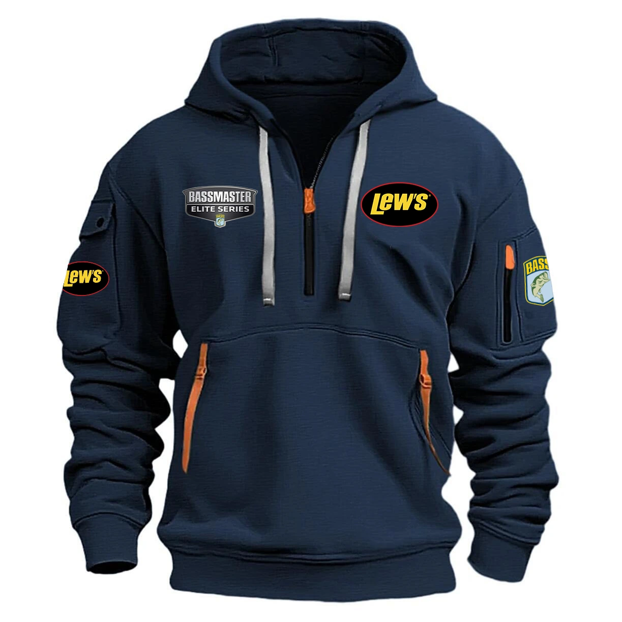 LewS Hoodie Half Zipper Quarter Zip Hoodie Bassmaster Elite