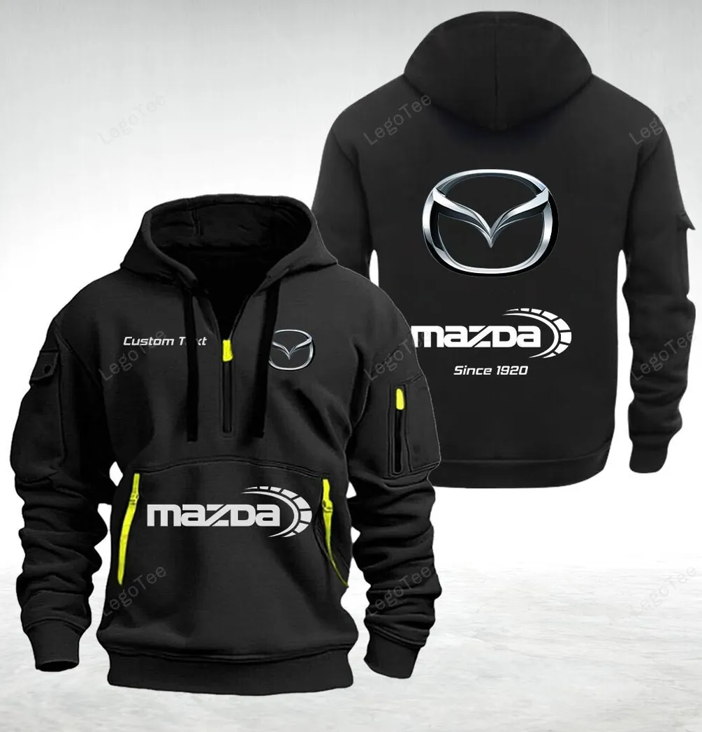 Mazda Hoodie Half Zipper Quarter Zip Hoodie