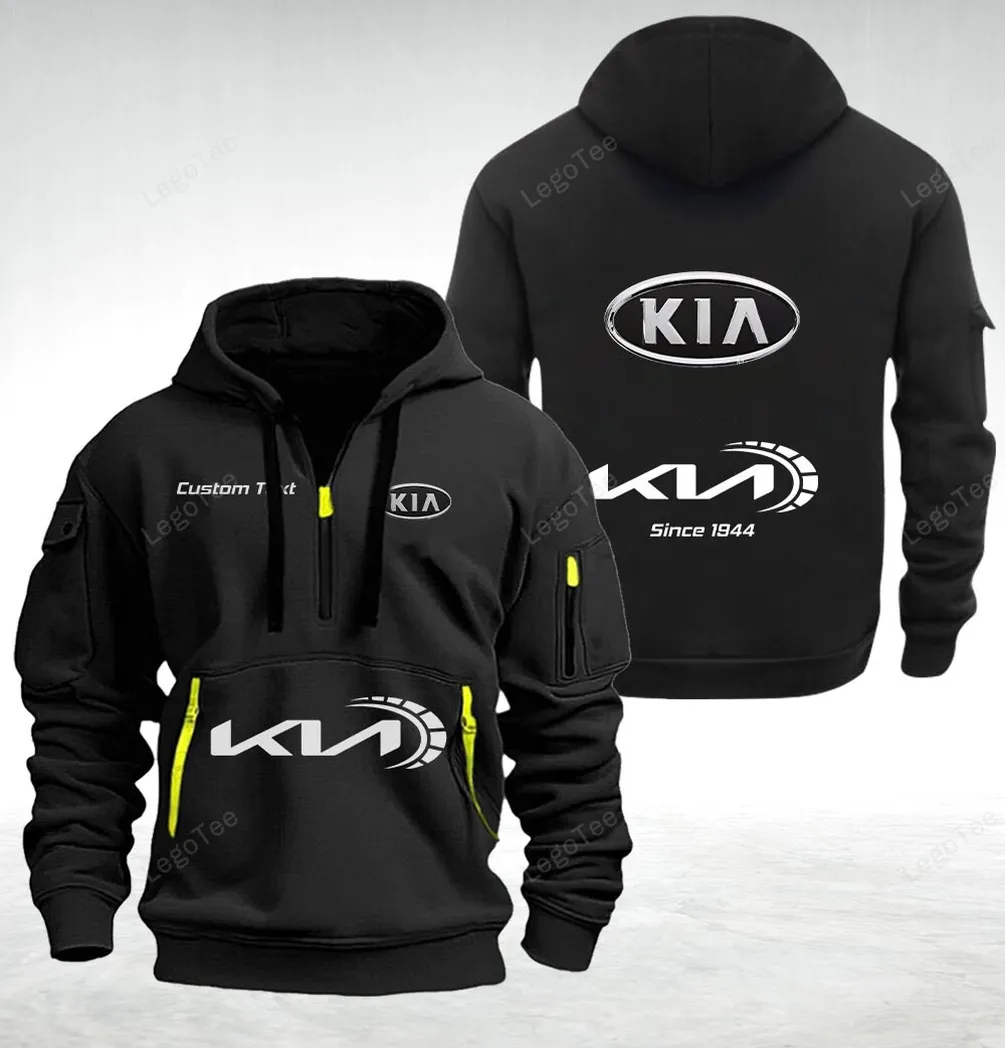 Kia Hoodie Quarter Zip Hoodie For Fan