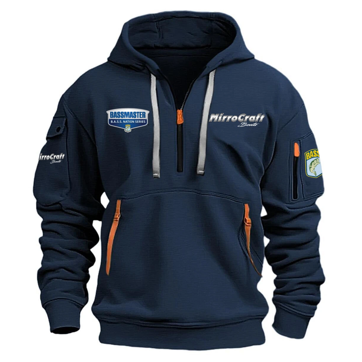 Mirrocraft Hoodie Half Zipper Quarter Zip Hoodie B.A.S.S. Nation