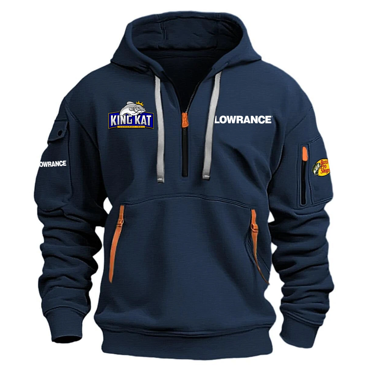 Lowrance Hoodie Half Zipper Quarter Zip Hoodie Kingkat