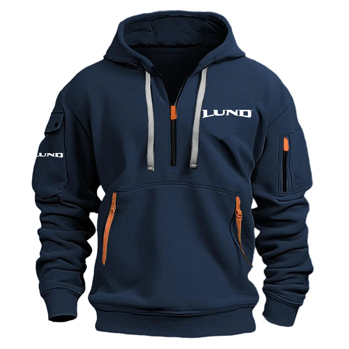 Lund Hoodie Half Zipper Quarter Zip Hoodie Exclusive Logo