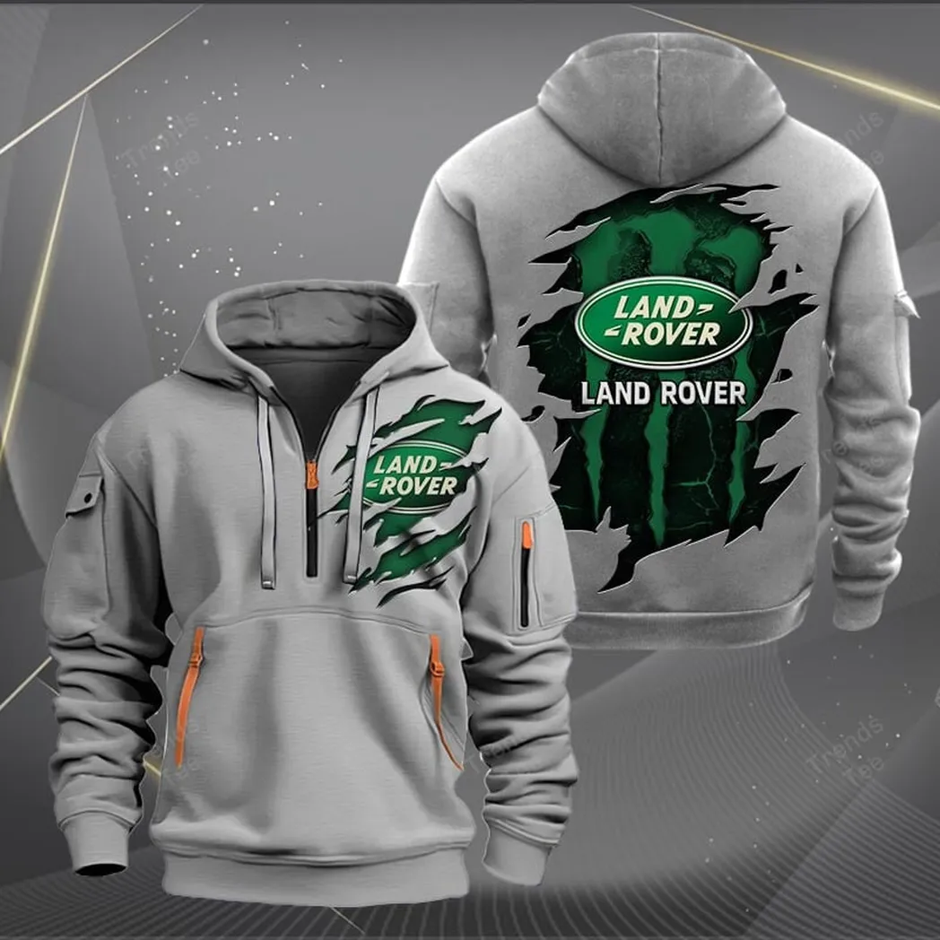 Land-Rover Hoodie Half Zipper Quarter Zip Hoodie