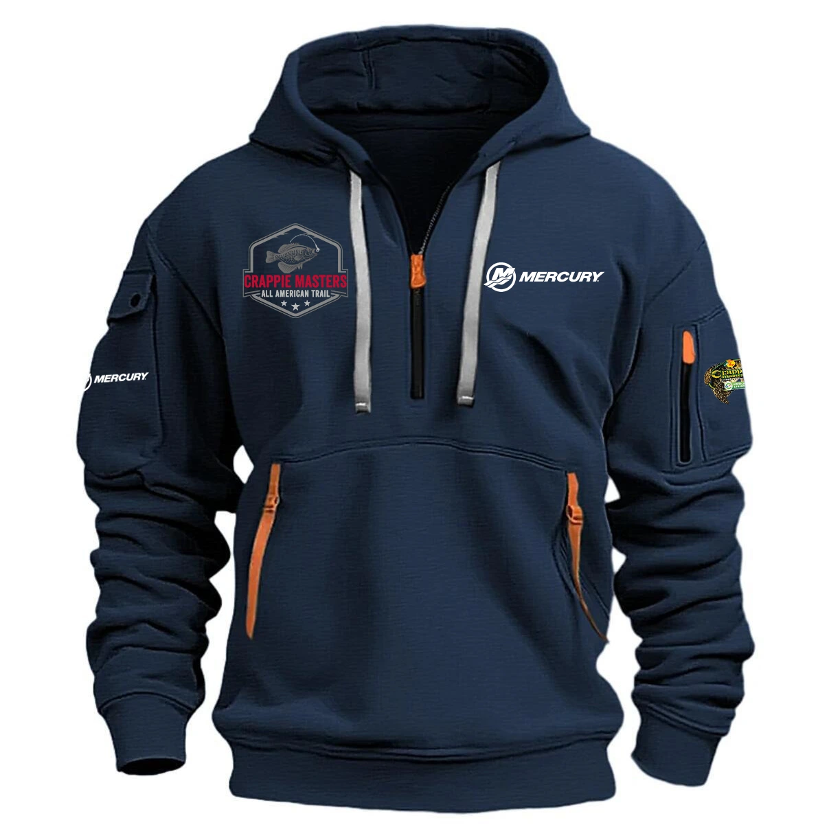 Mercury Hoodie Half Zipper Quarter Zip Hoodie Crappie Master