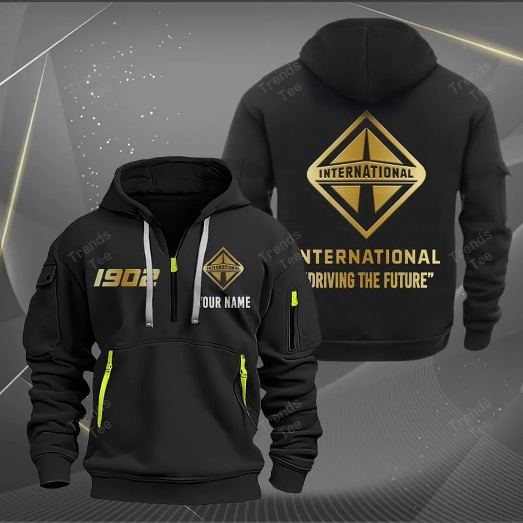 International Hoodie Half Zipper Quarter Zip Hoodie