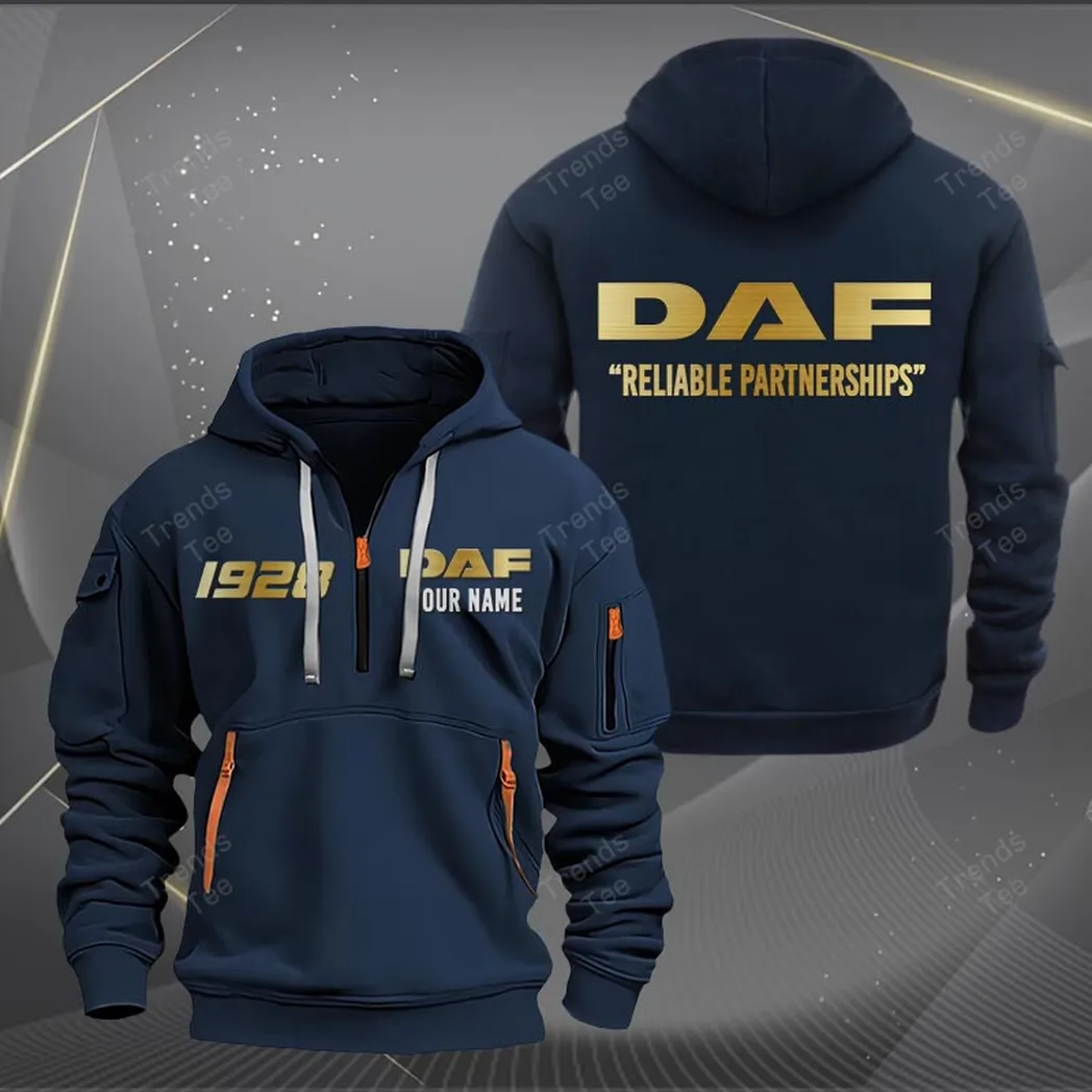Daf Hoodie Half Zipper Quarter Zip Hoodie