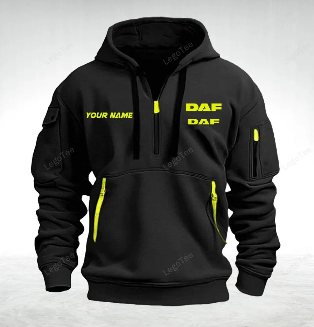 Daf Hoodie Half Zipper Quarter Zip Hoodie For Men And Women