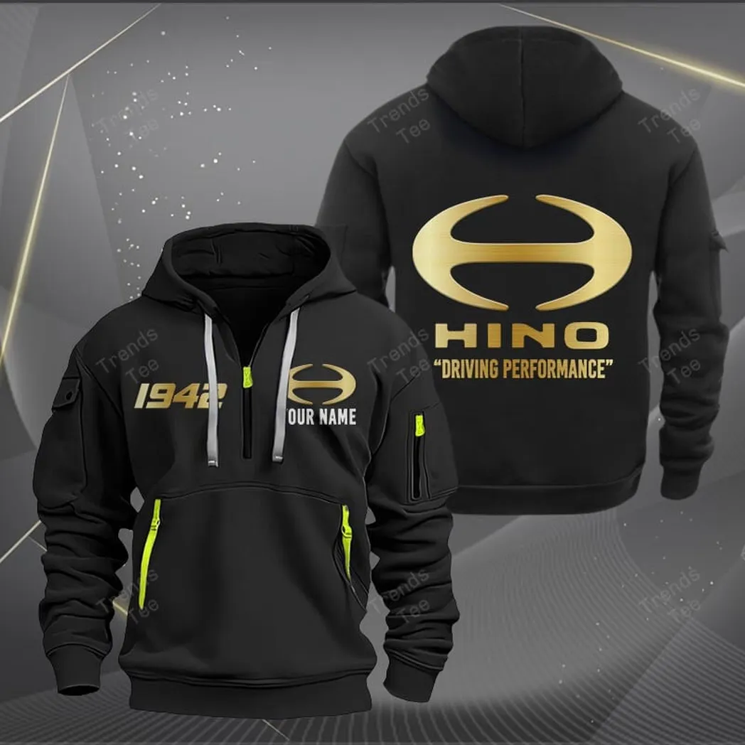 Hino Hoodie Half Zipper Quarter Zip Hoodie