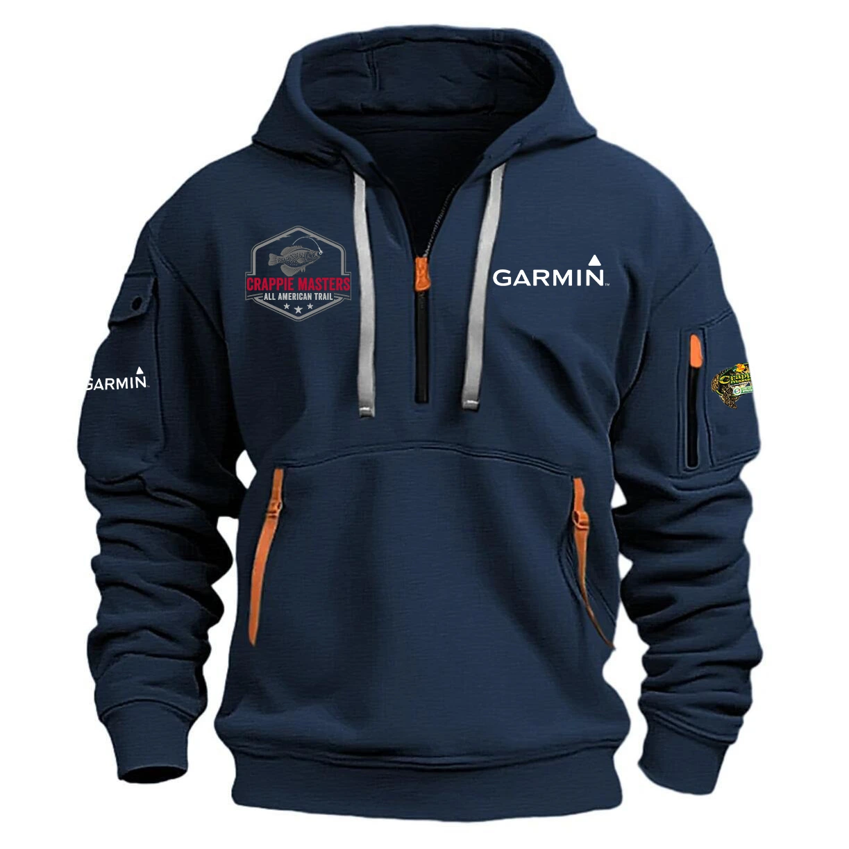 Garmin Hoodie Half Zipper Quarter Zip Hoodie Crappie Master