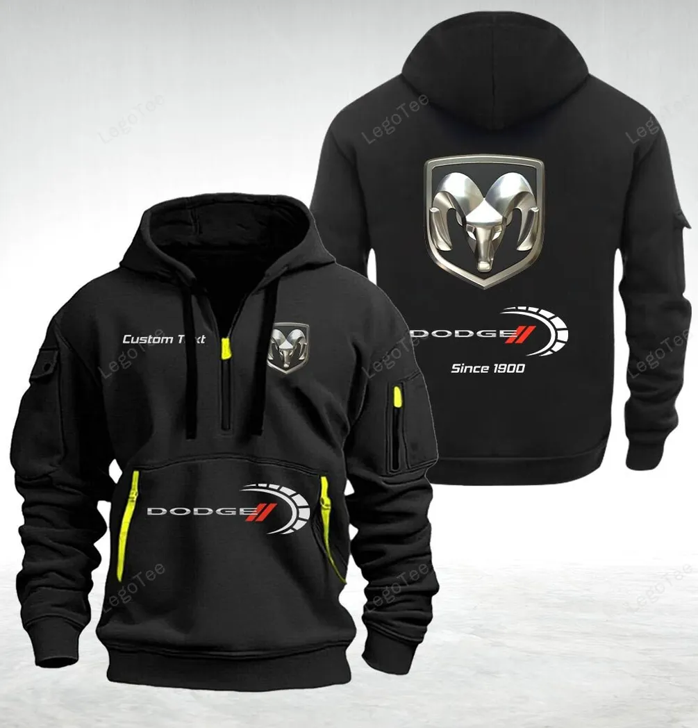 Dodge Hoodie Quarter Zip Up Hoodie For Fan