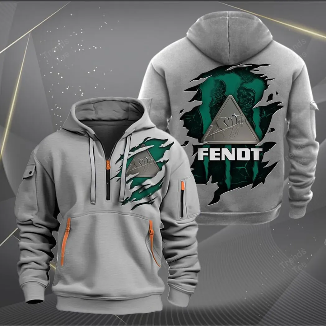 Fendt Hoodie Half Zipper Quarter Zip Hoodie