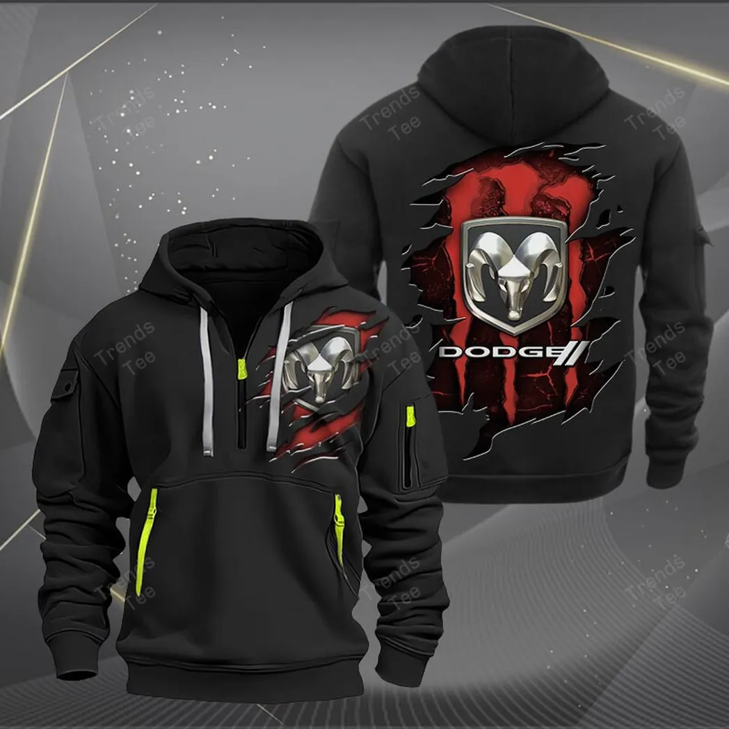 Dodge Hoodie Quarter Zip Hoodie For Fan