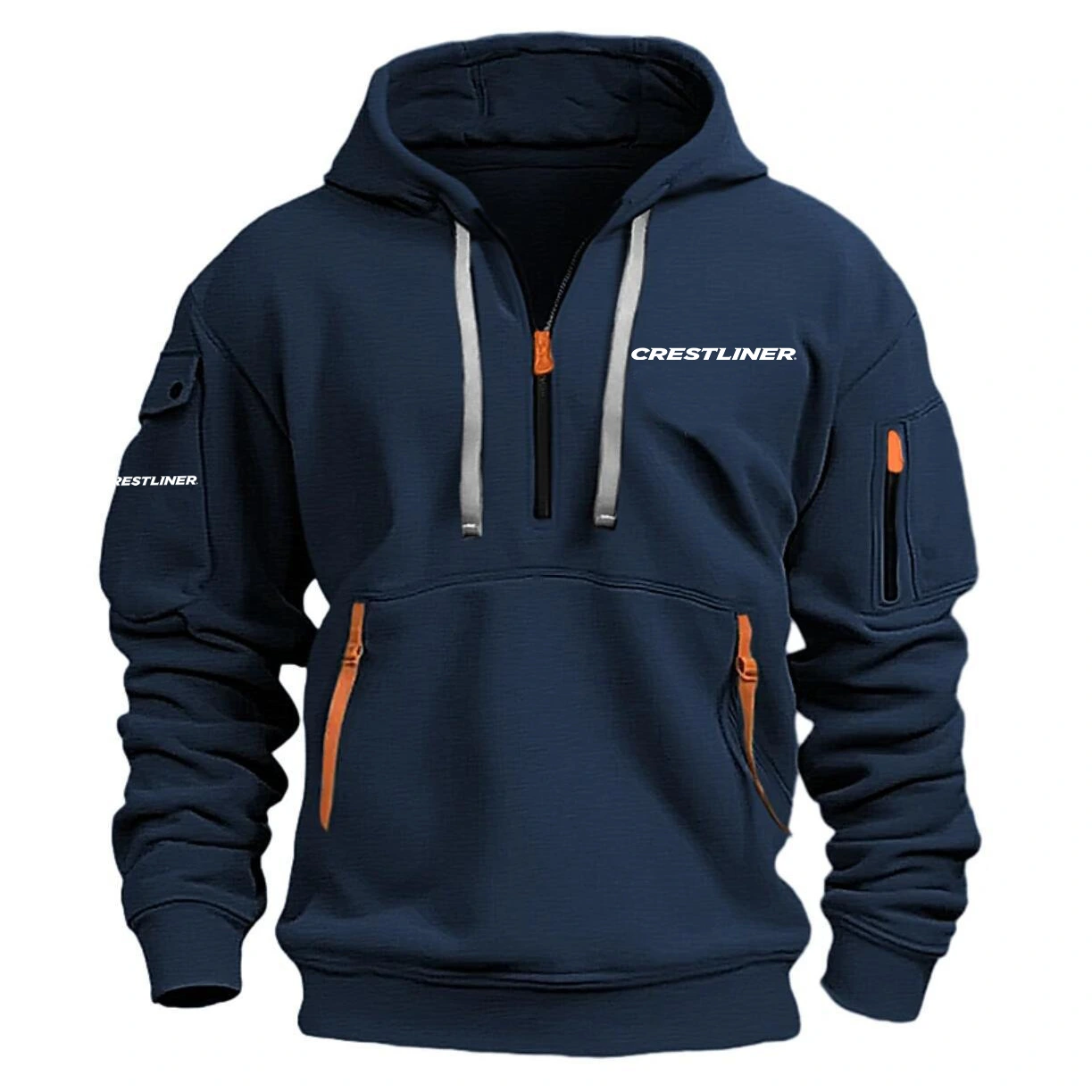 Crestliner Hoodie Half Zipper Quarter Zip Hoodie Exclusive Logo
