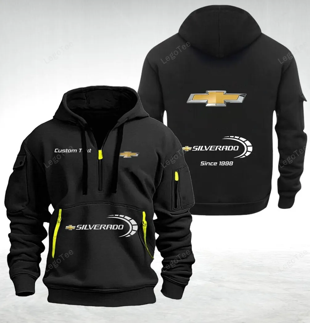 Chevrolet Silverado Hoodie Half Zipper Quarter Zip Hoodie For Men And Women