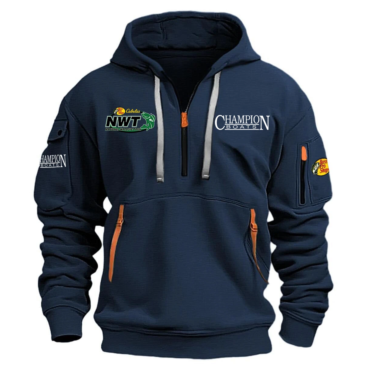 Champion Hoodie Half Zipper Quarter Zip Hoodie National Walleye Tour