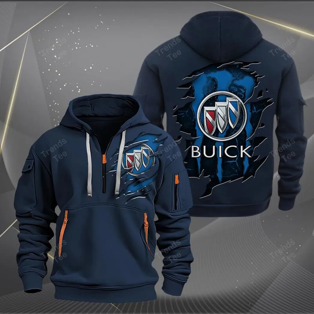 Buick Hoodie Half Zipper Quarter Zip Hoodie