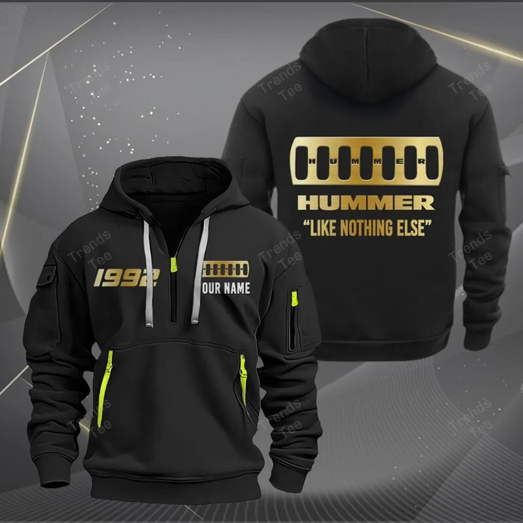 Hummer Hoodie Quarter Zip Hoodie For Fan