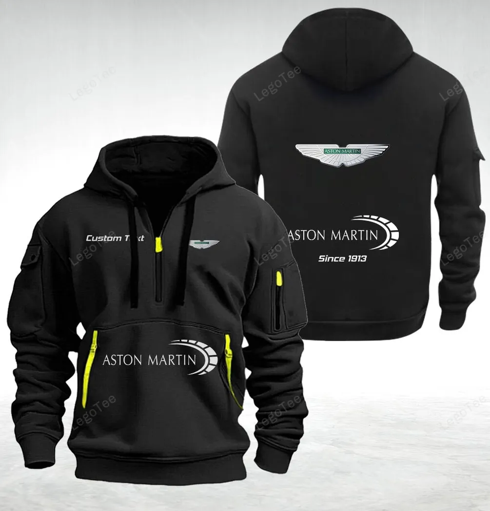 Aston-Martin Hoodie Half Zipper Quarter Zip Hoodie