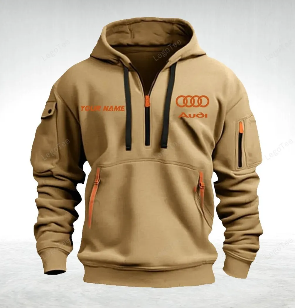 Audi Hoodie Quarter Zip Hoodie For Fan