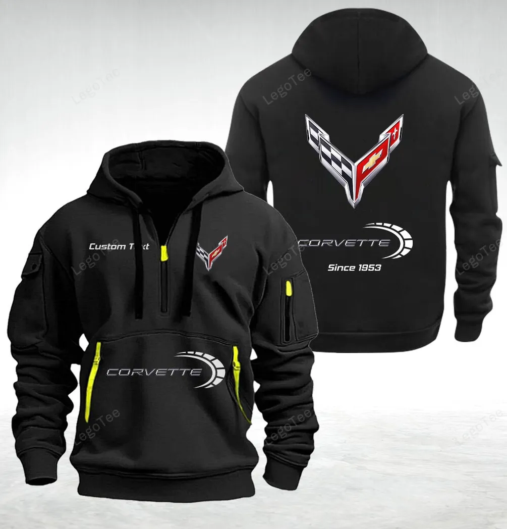 Chevrolet Corvette Hoodie Half Zipper Quarter Zip Hoodie