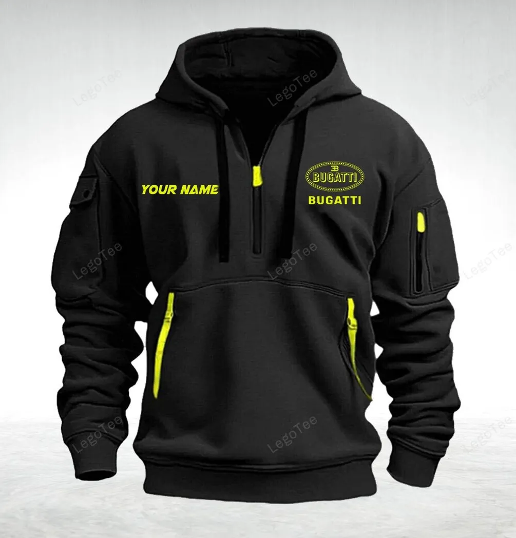 Bugatti Hoodie Half Zipper Quarter Zip Hoodie