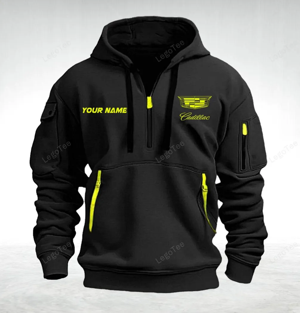 Cadillac Hoodie Half Zipper Quarter Zip Hoodie