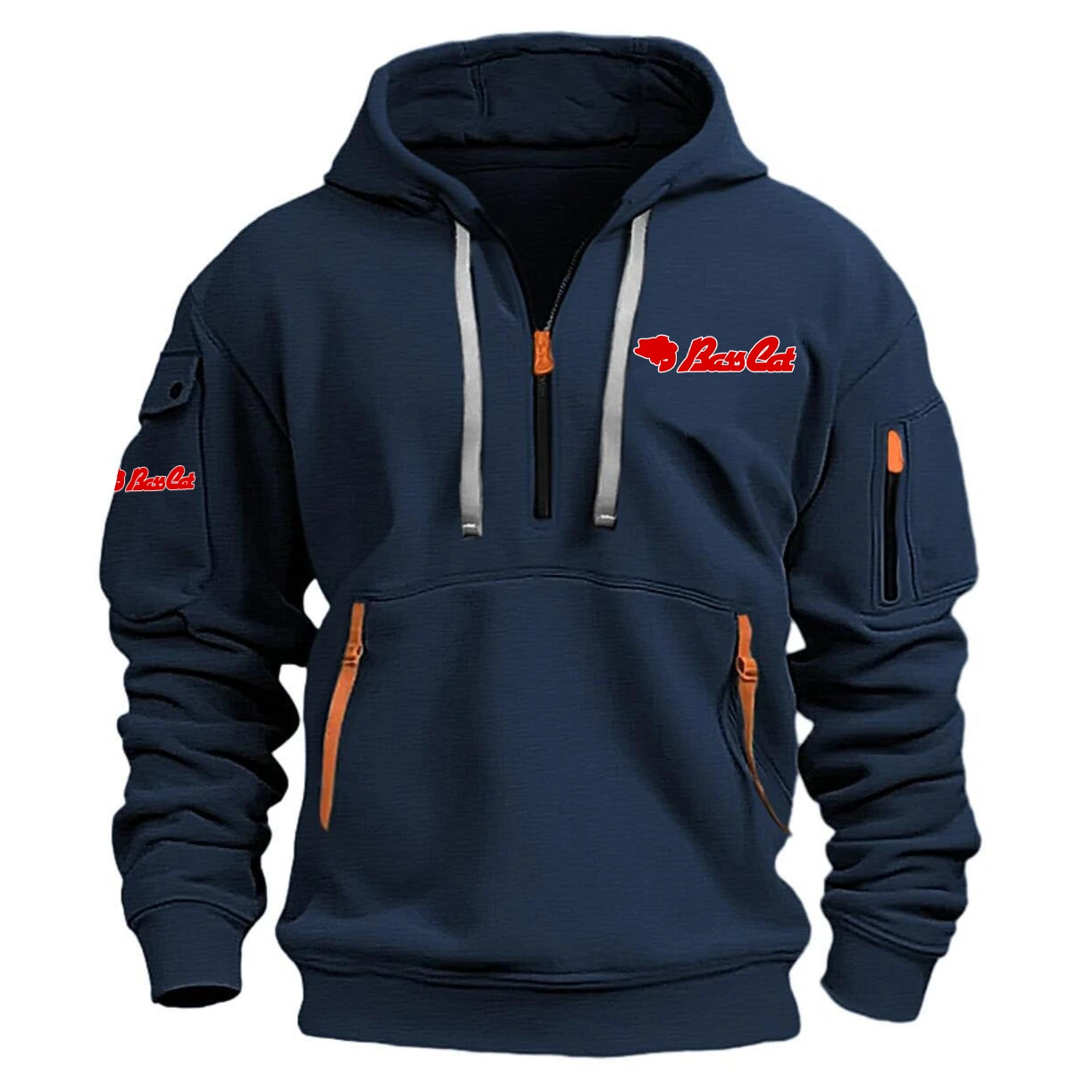Bass Cat Hoodie Half Zipper Quarter Zip Hoodie Exclusive Logo