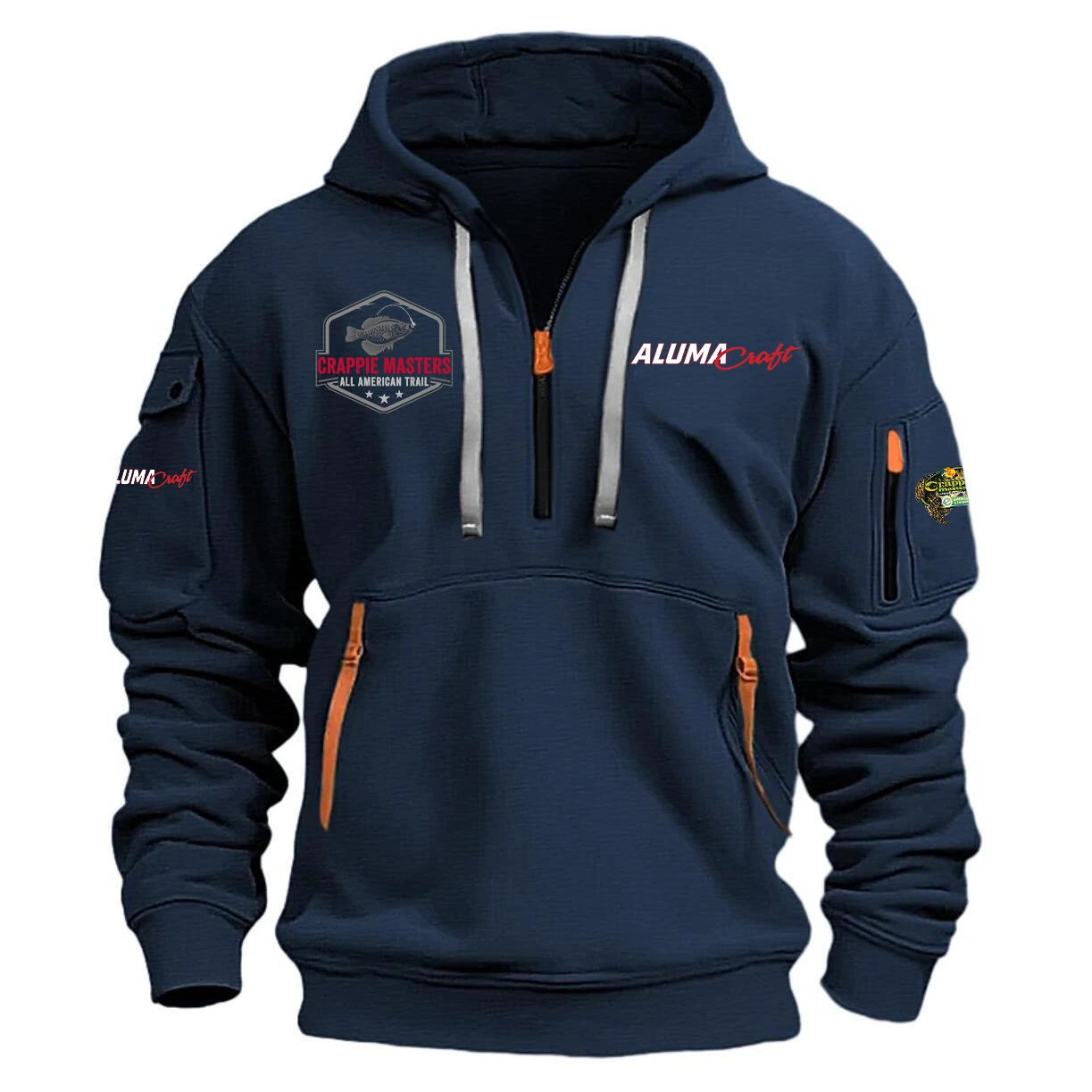 Alumacraft Hoodie Half Zipper Quarter Zip Hoodie Crappie Master